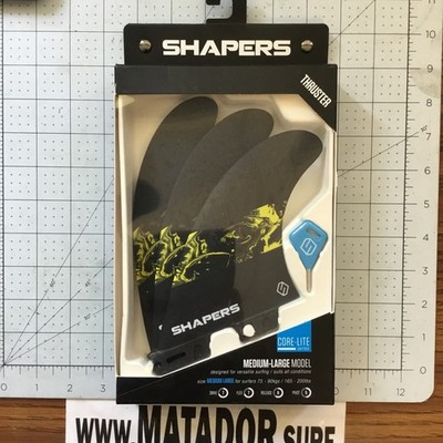 New Medium Large Thruster Shapers Fcs 2 Surfboard Fins Surf Surfing