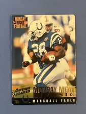 1995 Action Packed Monday Night Football #104 Marshall Faulk Football Card JPC