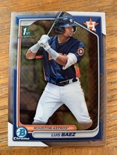 2024 bowman chrome 1st prospect Luis Baez #BCP-66 Houston Astros