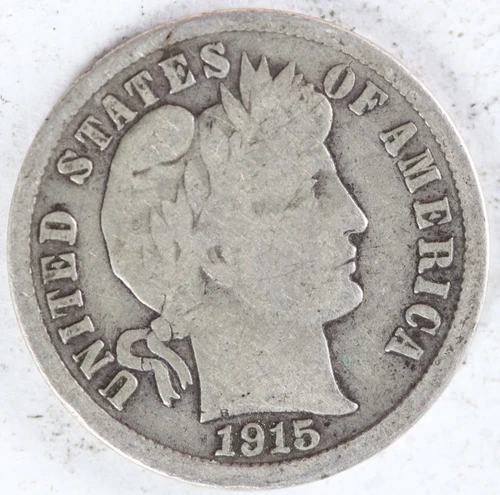 VG 1915 S Barber Dime