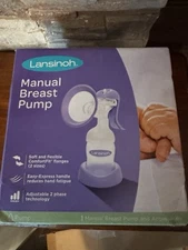 Lansinoh Manual Breast Pump for Breastfeeding New, Open Box