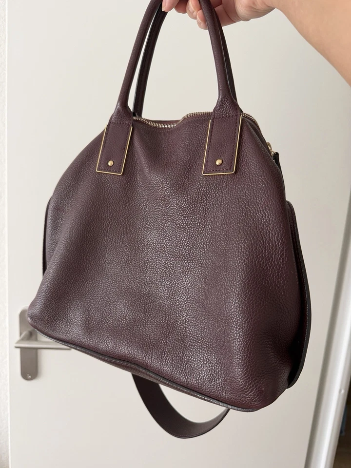 Sac À Main Mulberry Alice Cuir Bordeaux Très Bon État - Photo 2/4