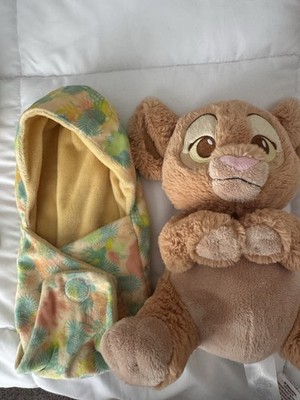 Disney Parks Babies Simba Plush with Swaddle Pouch Blanket the Lion King