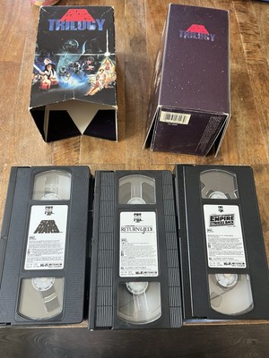 Vintage 1990 Star Wars TRILOGY VHS Box Set CBS FOX Video Pre Owned