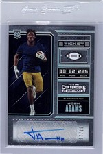 2018 Panini Contenders Draft Josh Adams Auto #7/15 Rookie Ticket Auto Notre Dame