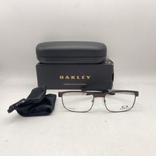 Oakley Mens Surface Plate Semi Rim Titanium Eyeglasses OX5132 Satin Corten