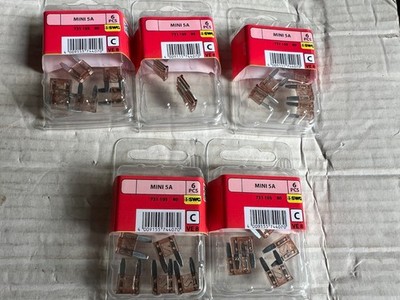5 Packungen  SWG Flachstecksicherung Mini 5A /  LiReg2Auto6N21