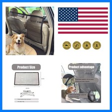 Pet Vehicle Divider Mesh, Stretchable Auto Backseat Protection Fence Net with...