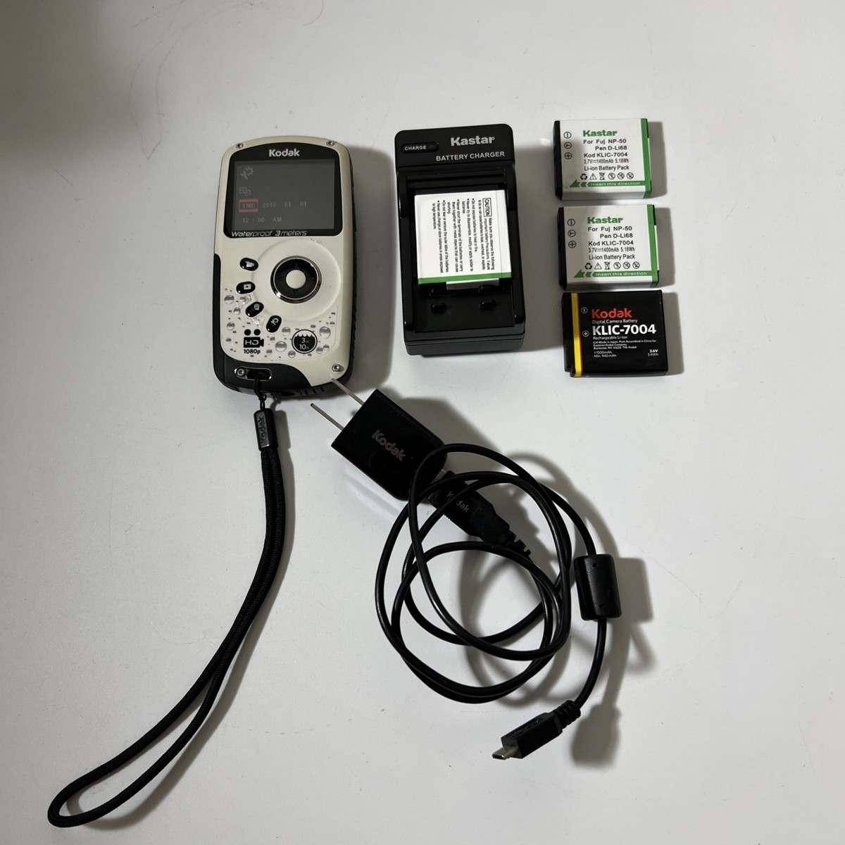 Kodak EIS Play Sport Zx3 Video Camera Waterproof 3 meters Tested W