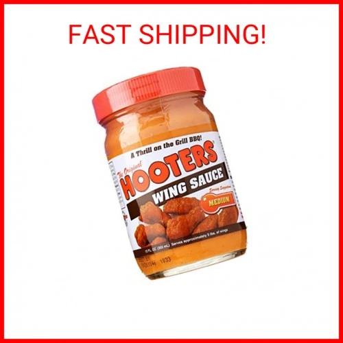 Hooters Wing Sauce, Medium, 12 oz