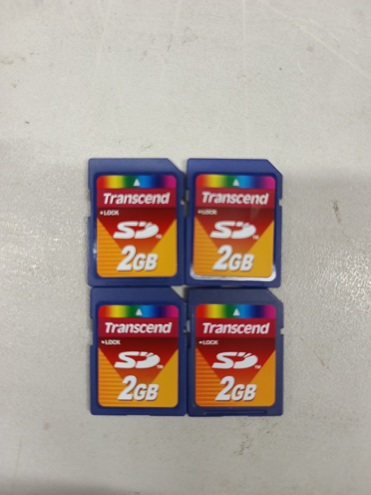 4 Memory Card SD Trascend 2 gb