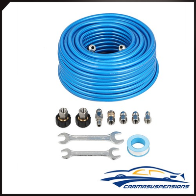 #ad 5800 PSI Pressure Washer Sewer Jet Kit 100ft 1 4quot; Upgraded PU Hose Blue New $54.89