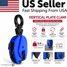 Vertical Plate Clamp 1760Lbs | 0.8 Ton Load Capacity Lifting Clamp | Jaw Opening