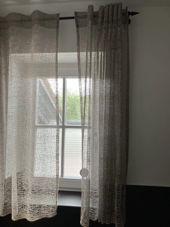 Zwei Premium Stoffe hochwertige Vorhänge 1,50 x 1,50 m