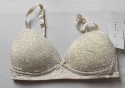 Tahari Girl's Molded Cup Wireless Training Bra EH6 Whitecap Gray Size 30A