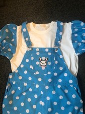 Adult Baby Sissy Blue Dungaree & top set , With