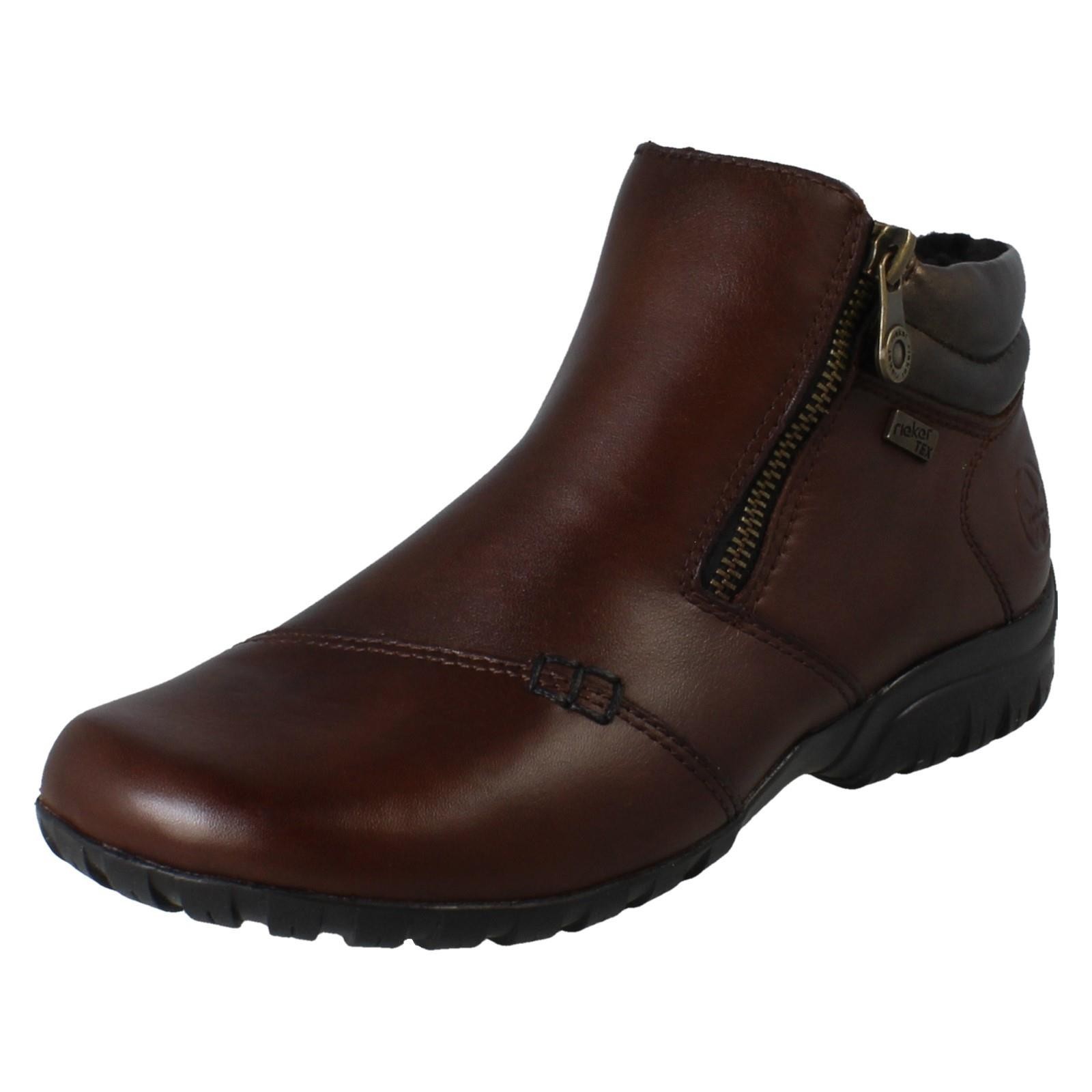 Botines Rieker TEX de Caña Media con Doble Cierre y Talla Extra Ancha: L4655