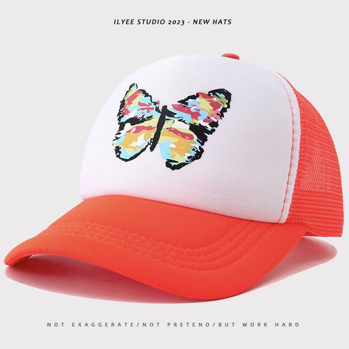 Unisex Adjustable Butterfly Mesh Baseball Cap Outdoor Stylish Personalized Hat - Picture 10 of 11