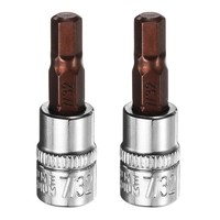 "2Stk 7/32\" Sechskant-Bit 1/4\" Vierkant Sae Nuss-Set RatschenschlüSsel-Bits"