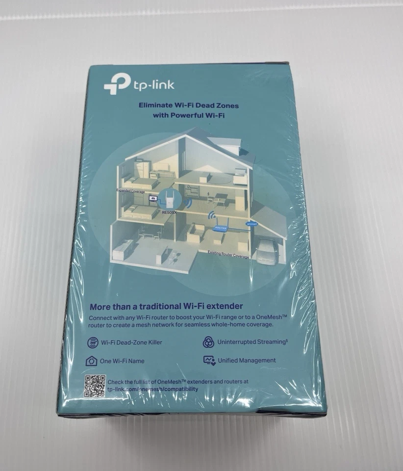 TP-Link RE505X AX1500 Wi-Fi 6 Extender Dual Band OneMesh – New Sealed - Image 4 of 4