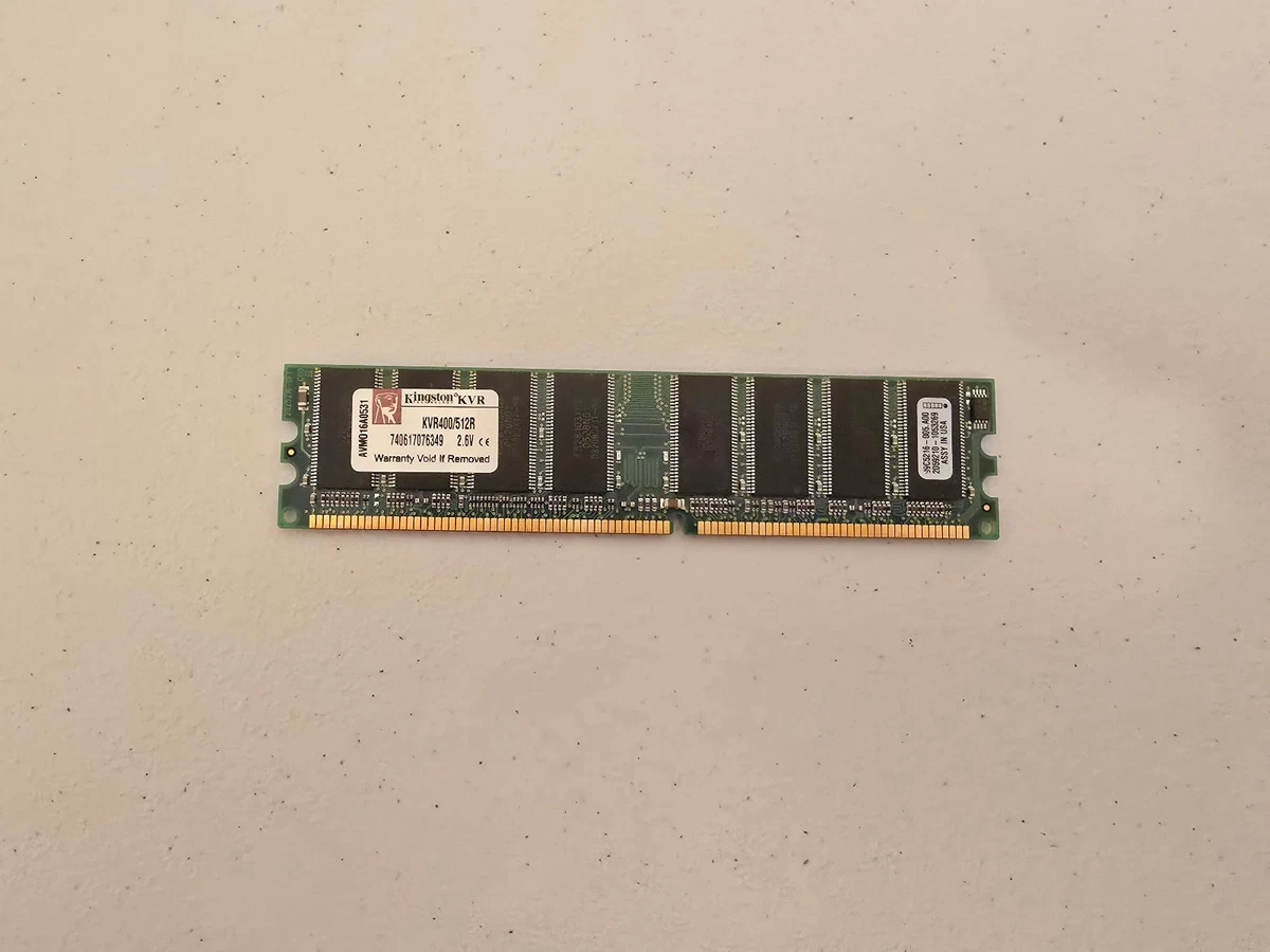 Kingston DDR1 SDRAM Computer 512 MB Capacity per Module Memory