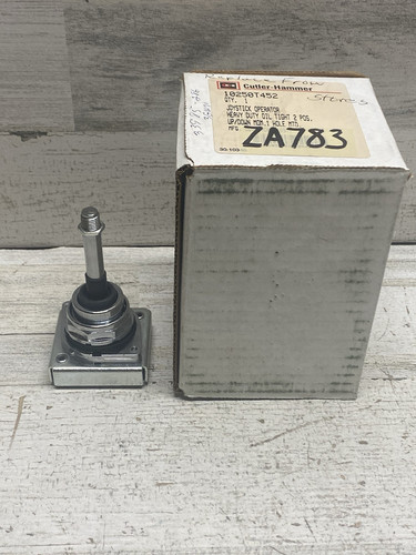 Cutler-Hammer 10250T452 Joystick Operator 2 POS w/ NC Control Block Missing Knob