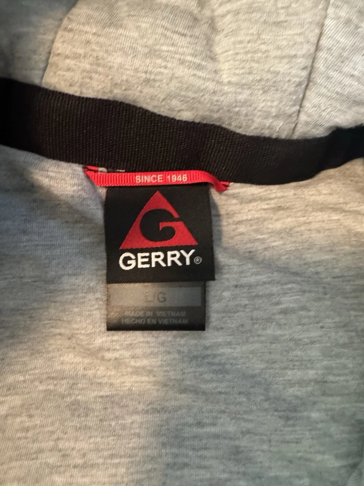 Chaqueta aislante ligera con capucha acolchada acolchada acolchada negra Gerry para hombre talla grande Foto 4 de 4