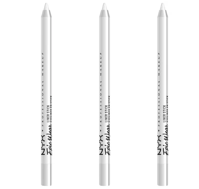 NYX Professional Makeup Retractable Eye Liner Waterproof , (3) Pack, White - Image 3 of 4