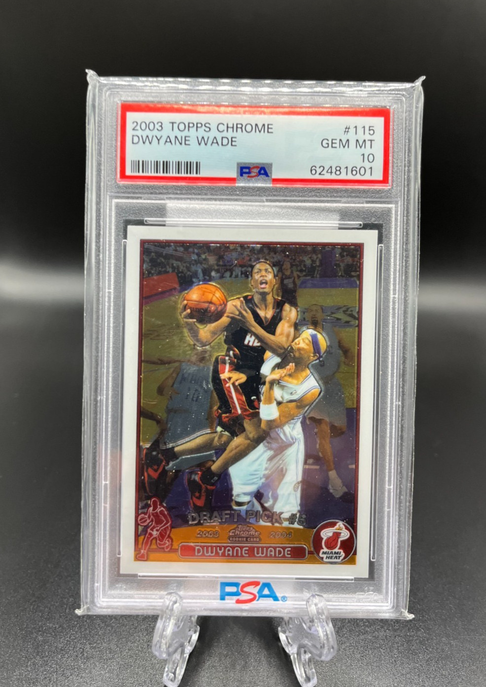 2003-04 Topps Chrome DWYANE WADE Rookie Card #115 Miami Heat Gem Mint PSA 10