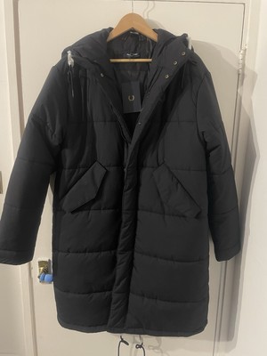 Fred Perry Parka Quilted Medium Black Please Read Item Description BNWT