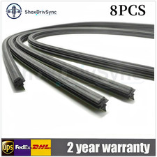 8 Pcs Universal 28 Inch Car Bus Silicone Frameless Windshield Wiper Blade Refill