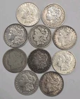 10 Morgan Silver Dollars - 1889-1921 - 10 Coin Lot - SKRD02