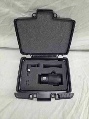 EOTech G43 3x Magnifier W/ Flipped To Side Mount And OEM Hard Case