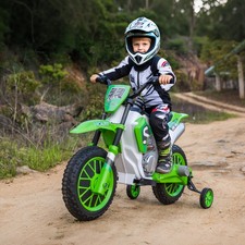 12V Kids Motorcycle Off Road Electric Motor Bike, Green