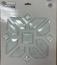 Clear Glass Square Bevel Cluster Olympia Carolyn Kyle CK 27 9.25  x 9.25  