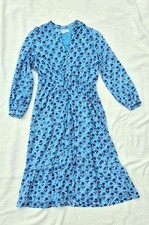 Emerson Fry India Collection Frances in Danube Little Marigolds Dress M Cotton