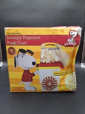 SNOOPY Popcorn Push Cart ~ Joe Cool ~Air Popper 2014 Box Damage SMART PLANET