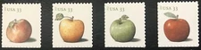 2013  #4727-30 - 33¢ - APPLES - Set of 4 Single Stamps - Mint NH