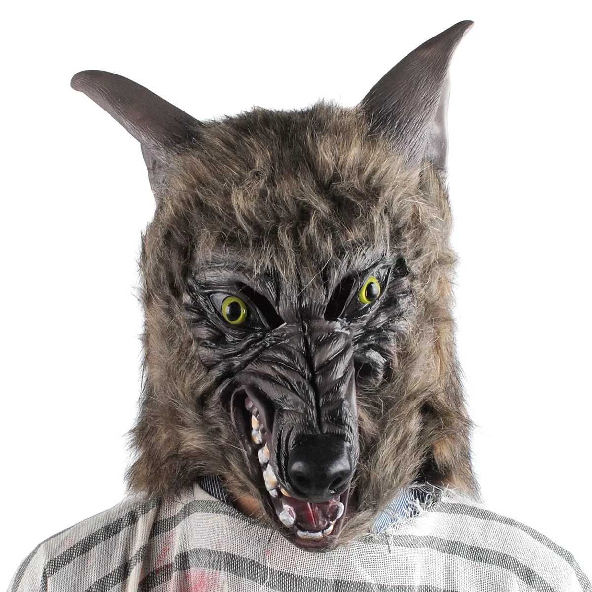 Halloween Costume For Man Wolf Realistic Latex Mask Animal Scared