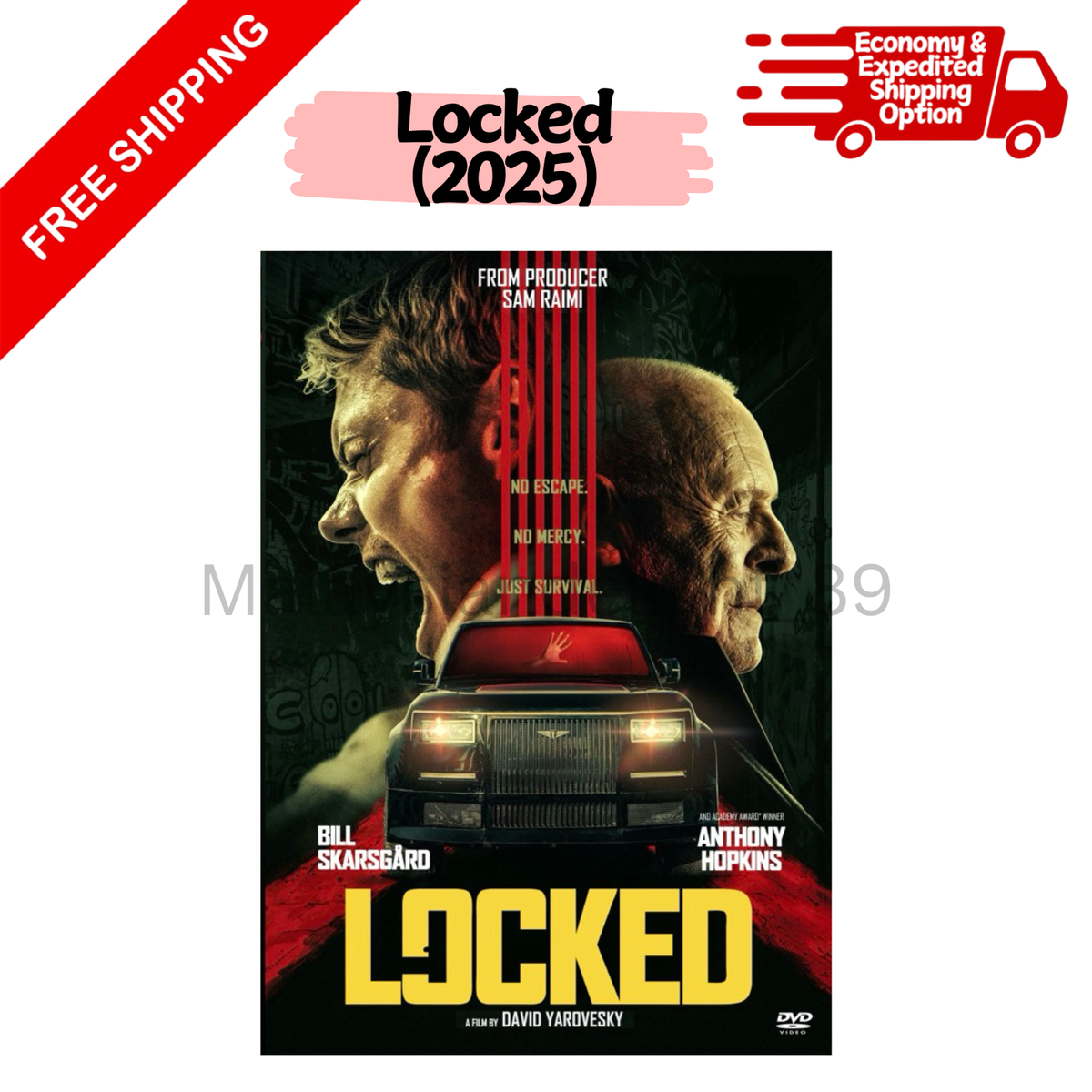 Locked (2025) - DVD & Blu-Ray - Region Free - Bill Skarsgård