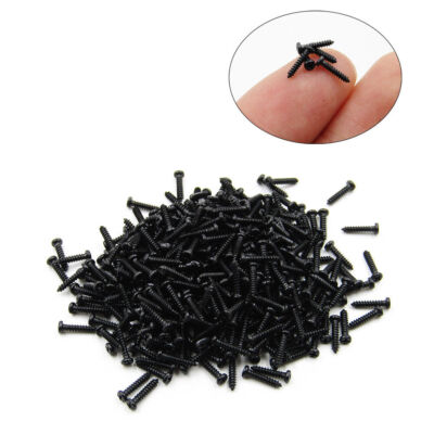 #ad M1 M1.2 M1.4 M1.5 M1.6 M1.7 M6 Black Small Self Tapping Screws Phillips Pan Head $9.55