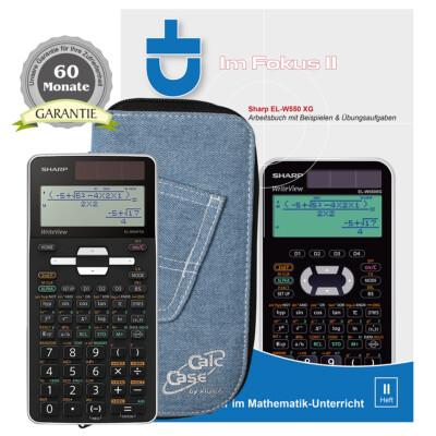 Sharp EL-W531 TG WH weiß + Schutztasche + Buch + Garantieverl. 60 Mon.