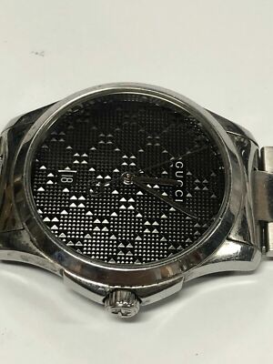 Gucci 126.4 Stainless Steel Men's Quartz Wrist Watch | eBay