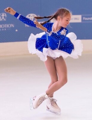 Figure skating ice dress for competitions handmade