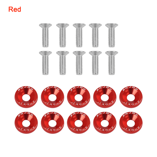 10 x M6 6mm Body Fairing Bolts Fastener Clips Screw Set Universal Fit Scooter - Picture 11 of 16