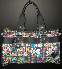 Tokidoki Tkdk La Girl Elegante Barrel Satchel Duffle Shoulder Hand Bag-euc!