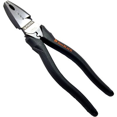 Japan Fujiya Electrician Linesman Pliers Zero Black 3300N-225 232mm size