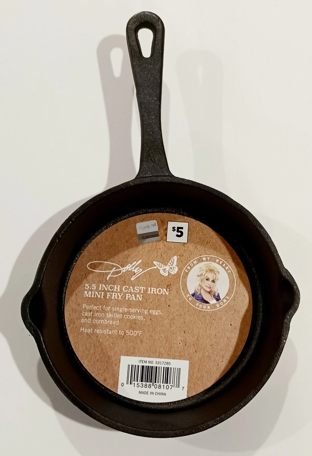 Dolly Parton Dollar General 5.5" Cast Iron Mini Fry Pan