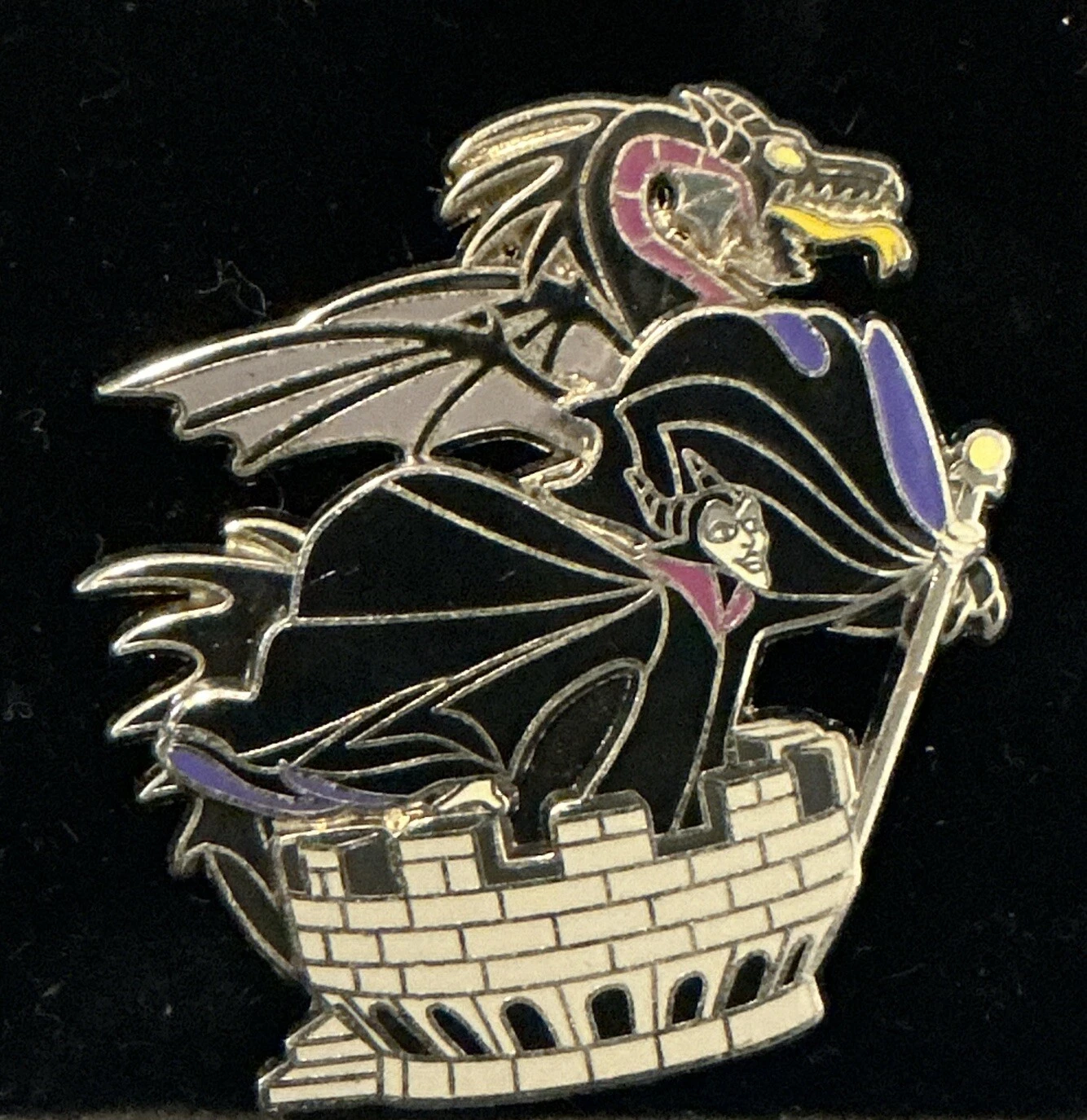 Disney 2006 Maleficent & Dragon on Tower Pin 48203