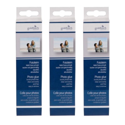 3x Goldbuch Fotoleim Tube 50ml (rückstandsfrei entfernbar)